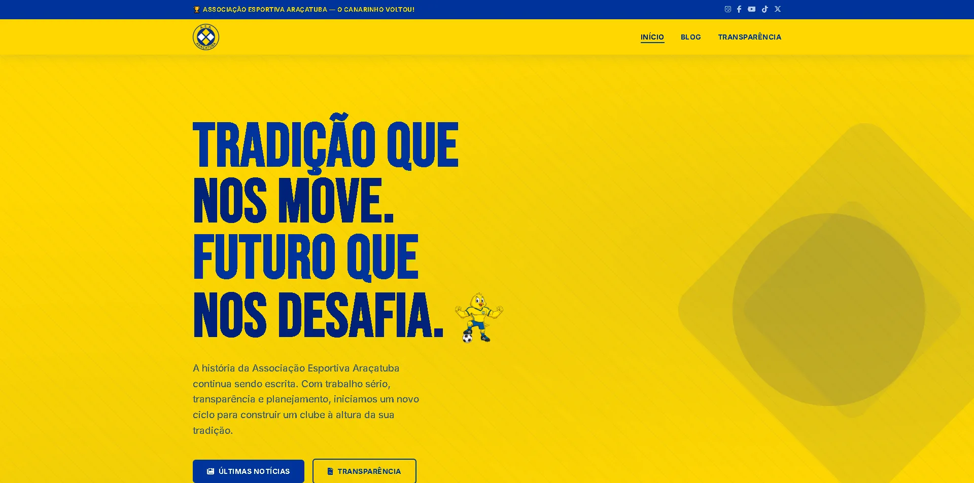 Site AEA Araçatuba criado pela byvexo